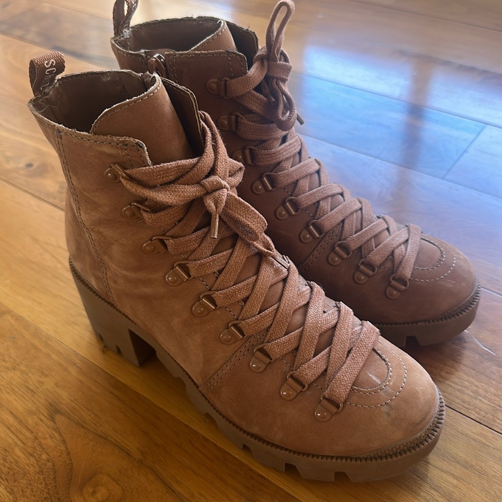 Schutz suede lace up boots